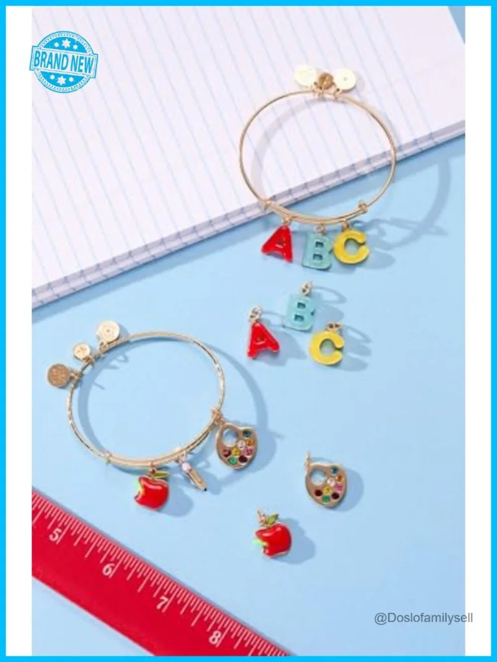 Enamel Pencil Cuff Bracelet Nickel-Free Open Cuff for Women